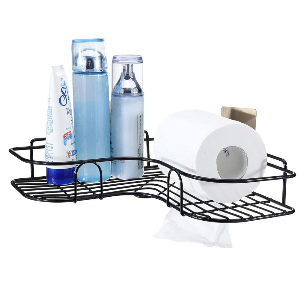 Metal Bathroom corner rack organiser